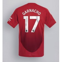 Manchester United Alejandro Garnacho #17 Domáci futbalový dres 2024-25 Krátky Rukáv